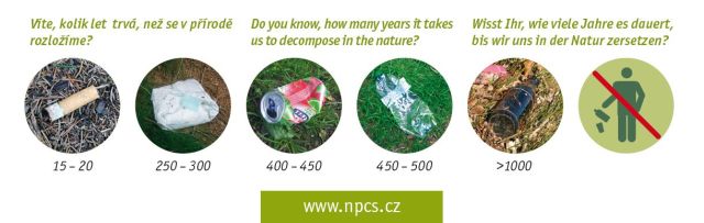 Odpadky v přírodě: Víte, kolik let trvá, než se rozloží? (NP České Švýcarsko)