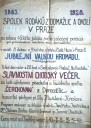 Vzácný dokument - ručně psaný plakát, který dokazuje založení prvního chodského krajanského spolku v našem hlavním městě na jaře 1883.