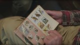 Starý zápisník o kroužkování ptálů Miloslava Nevrlého (úvodní stránky, z videa CSO)