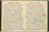 Ornitologické zápisky z roku 1949, psané rukou pozdějšího spisovatele, cestovatele a zoologa Miloslava Nevrlého